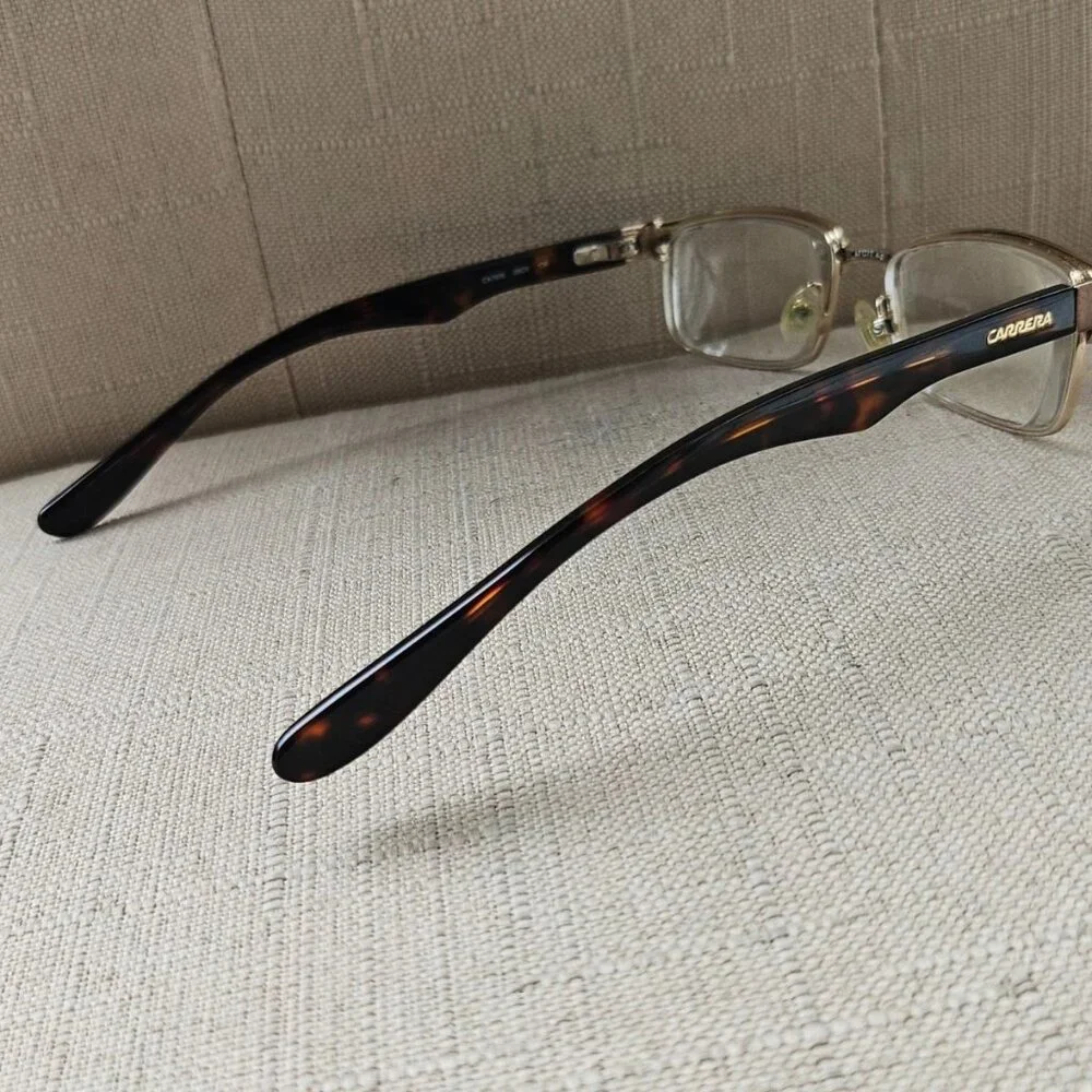 Carrera youth Eyeglasses Frame Brown/Gold Tone CA7605 Eye Wear Glasses